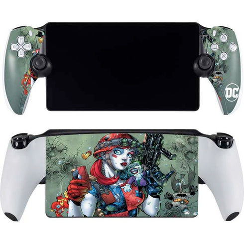 DC Comics Harley Quinn Little Black Book Cover#47 New 52 Art by Jim Lee PlayStation Portal Remote Player Skin