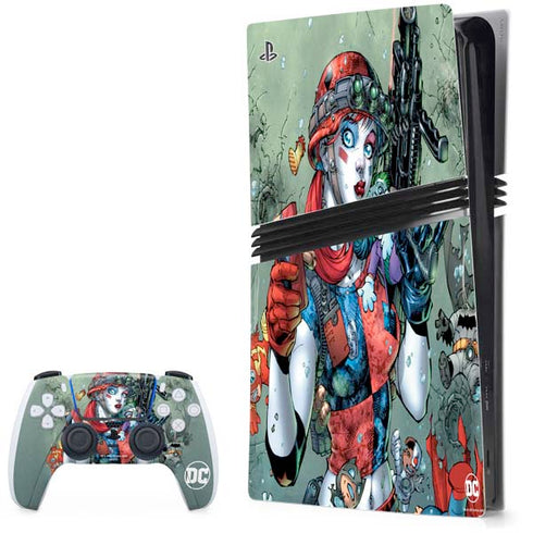 DC Comics Harley Quinn Little Black Book Cover#47 New 52 Art by Jim Lee PlayStation PS5 Skins