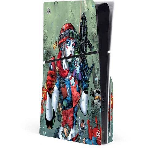 DC Comics Harley Quinn Little Black Book Cover#47 New 52 Art by Jim Lee PlayStation PS5 Skins