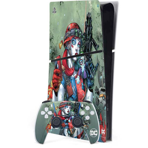 DC Comics Harley Quinn Little Black Book Cover#47 New 52 Art by Jim Lee PlayStation PS5 Skins