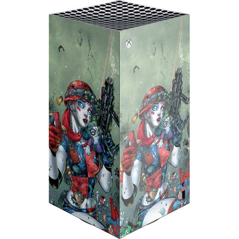 DC Comics Harley Quinn Little Black Book Cover#47 New 52 Art by Jim Lee XBox Series X Digital Edition Console Skin