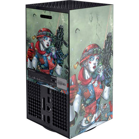 DC Comics Harley Quinn Little Black Book Cover#47 New 52 Art by Jim Lee XBox Series X Digital Edition Console Skin