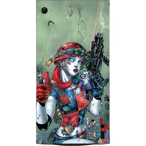 DC Comics Harley Quinn Little Black Book Cover#47 New 52 Art by Jim Lee XBox Series X Digital Edition Console Skin