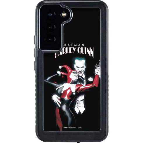 DC Comics The Joker Batman: Harley Quinn Cover #1 Art by Alex Ross. Piece Also known as Tango with Evil Galaxy S24 Plus Waterproof Case