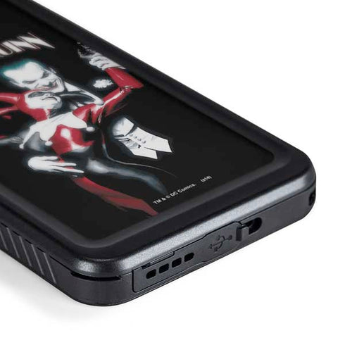 DC Comics The Joker Batman: Harley Quinn Cover #1 Art by Alex Ross. Piece Also known as Tango with Evil Galaxy S24 Plus Waterproof Case