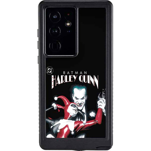 DC Comics The Joker Batman: Harley Quinn Cover #1 Art by Alex Ross. Piece Also known as Tango with Evil Galaxy S24 Ultra Waterproof Case