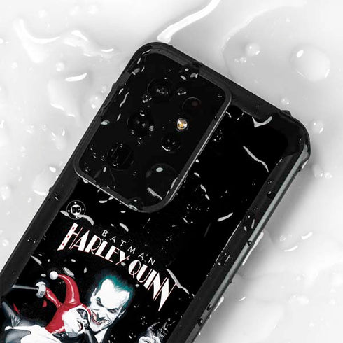 DC Comics The Joker Batman: Harley Quinn Cover #1 Art by Alex Ross. Piece Also known as Tango with Evil Galaxy S24 Ultra Waterproof Case