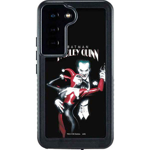 DC Comics The Joker Batman: Harley Quinn Cover #1 Art by Alex Ross. Piece Also known as Tango with Evil Galaxy S24 Waterproof Case