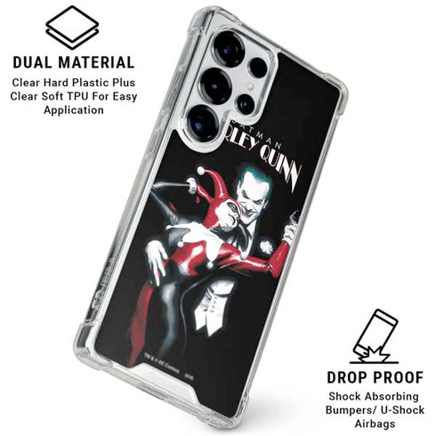 DC Comics The Joker Batman: Harley Quinn Cover #1 Art by Alex Ross. Piece Also known as Tango with Evil Galaxy S25 Ultra Clear Case