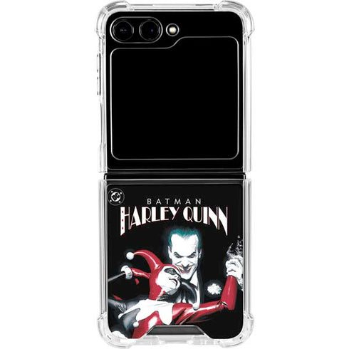 DC Comics The Joker Batman: Harley Quinn Cover #1 Art by Alex Ross. Piece Also known as Tango with Evil Galaxy Z Flip6 Clear Case