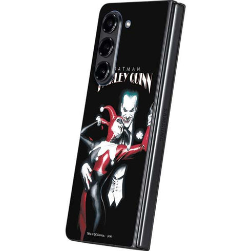DC Comics The Joker Batman: Harley Quinn Cover #1 Art by Alex Ross. Piece Also known as Tango with Evil Galaxy Z Fold5 5G Skin
