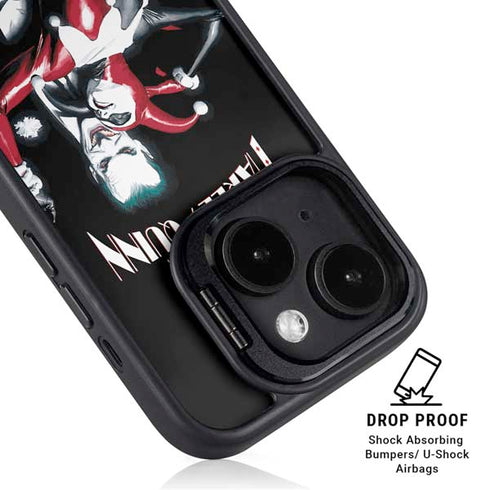 DC Comics The Joker Batman: Harley Quinn Cover #1 Art by Alex Ross. Piece Also known as Tango with Evil iPhone 13 Kickstand Case