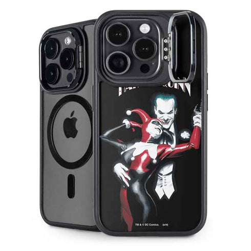 DC Comics The Joker Batman: Harley Quinn Cover #1 Art by Alex Ross. Piece Also known as Tango with Evil iPhone 14 Pro Max Kickstand Case
