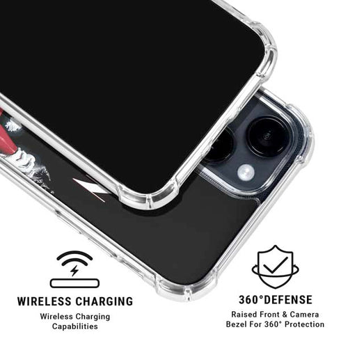 DC Comics The Joker Batman: Harley Quinn Cover #1 Art by Alex Ross. Piece Also known as Tango with Evil iPhone 15 Clear Case