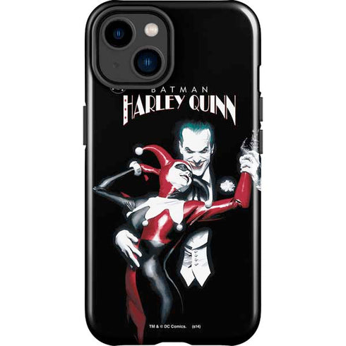 DC Comics The Joker Batman: Harley Quinn Cover #1 Art by Alex Ross. Piece Also known as Tango with Evil iPhone 15 Impact Case