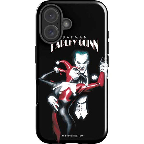 DC Comics The Joker Batman: Harley Quinn Cover #1 Art by Alex Ross. Piece Also known as Tango with Evil iPhone 16 Impact Case