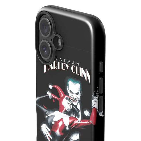 DC Comics The Joker Batman: Harley Quinn Cover #1 Art by Alex Ross. Piece Also known as Tango with Evil iPhone 16 Impact Case