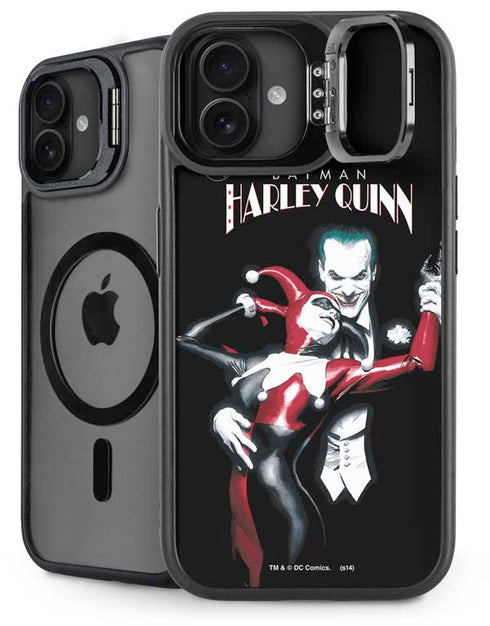 DC Comics The Joker Batman: Harley Quinn Cover #1 Art by Alex Ross. Piece Also known as Tango with Evil iPhone 16 Plus Kickstand Case