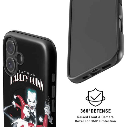 DC Comics The Joker Batman: Harley Quinn Cover #1 Art by Alex Ross. Piece Also known as Tango with Evil iPhone 16 Plus Magsafe Impact Case
