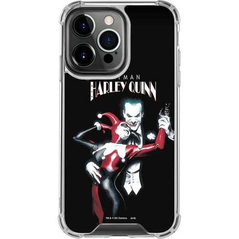 DC Comics The Joker Batman: Harley Quinn Cover #1 Art by Alex Ross. Piece Also known as Tango with Evil iPhone 16 Pro Clear Case