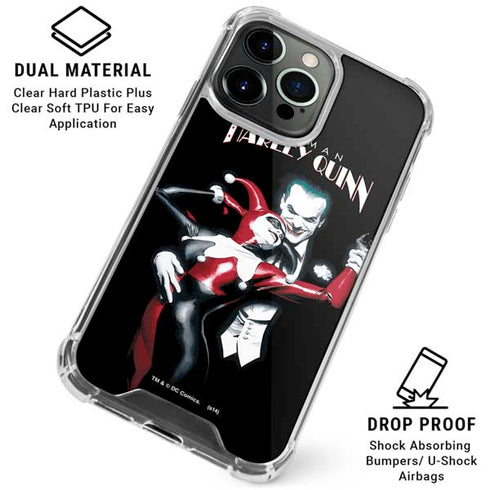 DC Comics The Joker Batman: Harley Quinn Cover #1 Art by Alex Ross. Piece Also known as Tango with Evil iPhone 16 Pro Clear Case