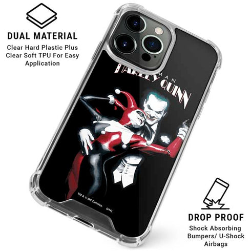 DC Comics The Joker Batman: Harley Quinn Cover #1 Art by Alex Ross. Piece Also known as Tango with Evil iPhone 16 Pro Max Clear Case