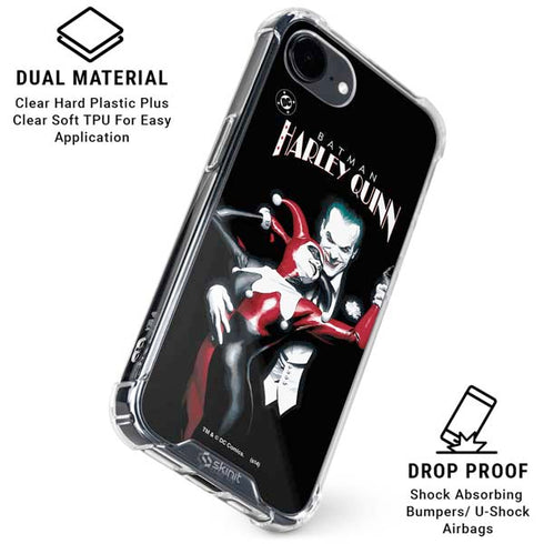DC Comics The Joker Batman: Harley Quinn Cover #1 Art by Alex Ross. Piece Also known as Tango with Evil iPhone 16e Clear Case
