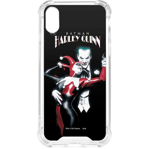 DC Comics The Joker Batman: Harley Quinn Cover #1 Art by Alex Ross. Piece Also known as Tango with Evil iPhone XS Clear Case