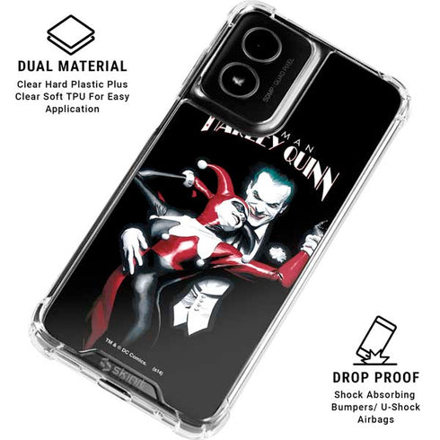 DC Comics The Joker Batman: Harley Quinn Cover #1 Art by Alex Ross. Piece Also known as Tango with Evil Moto G Power 5G (2024) Clear Case