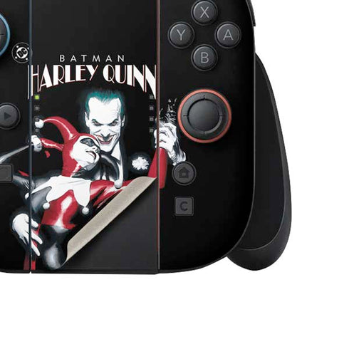 DC Comics The Joker Batman: Harley Quinn Cover #1 Art by Alex Ross. Piece Also known as Tango with Evil Nintendo Switch 2 (2025) Joy-Con Controller Skin