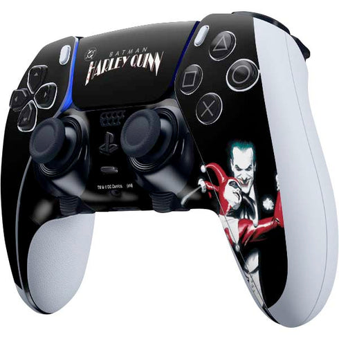 DC Comics The Joker Batman: Harley Quinn Cover #1 Art by Alex Ross. Piece Also known as Tango with Evil PS5 DualSense Edge Pro Controller Skin