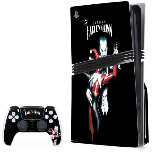 DC Comics The Joker Batman: Harley Quinn Cover #1 Art by Alex Ross. Piece Also known as Tango with Evil PS5 Pro Disk Bundle Skin