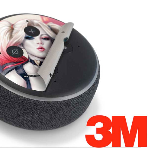 DC Comics Harley Quinn Rebirth Cover #1 Legacy Color Variant Art by Art Germ Amazon Echo Dot Skin