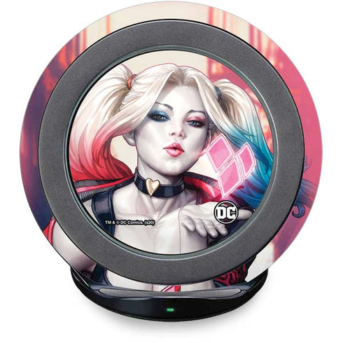 DC Comics Harley Quinn Rebirth Cover #1 Legacy Color Variant Art by Art Germ Fast Charge Wireless Charging Stand Skin
