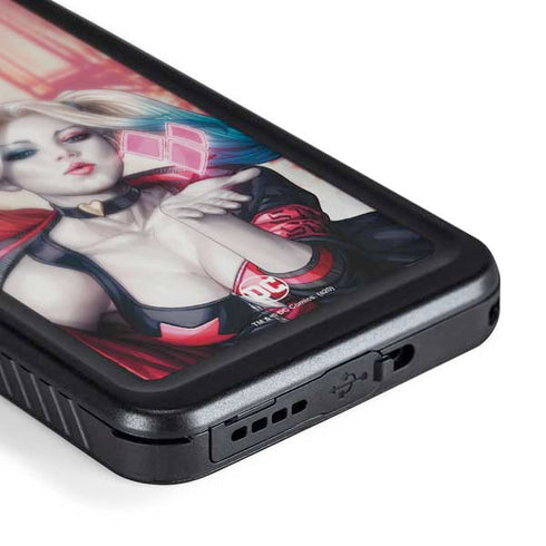 DC Comics Harley Quinn Rebirth Cover #1 Legacy Color Variant Art by Art Germ Galaxy S24 Waterproof Case