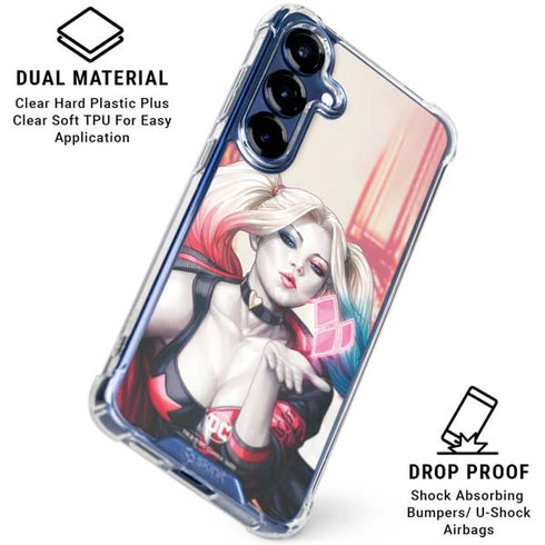 DC Comics Harley Quinn Rebirth Cover #1 Legacy Color Variant Art by Art Germ Galaxy S25 Clear Case