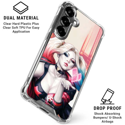 DC Comics Harley Quinn Rebirth Cover #1 Legacy Color Variant Art by Art Germ Galaxy S26 Plus Clear Case