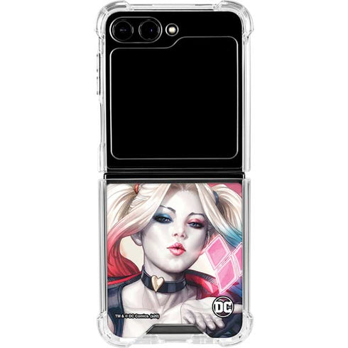 DC Comics Harley Quinn Rebirth Cover #1 Legacy Color Variant Art by Art Germ Galaxy Z Flip6 Clear Case
