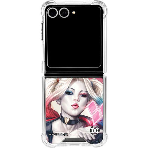 DC Comics Harley Quinn Rebirth Cover #1 Legacy Color Variant Art by Art Germ Galaxy Z Flip7 Clear Case