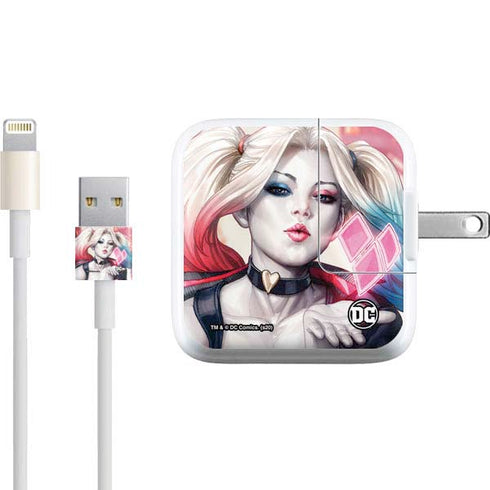 DC Comics Harley Quinn Rebirth Cover #1 Legacy Color Variant Art by Art Germ iPad Charger (10W USB) Skin