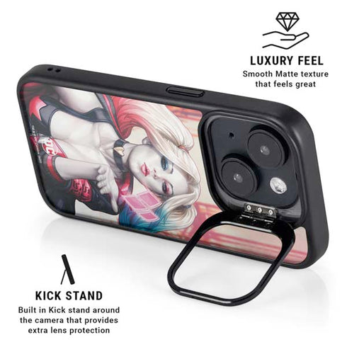 DC Comics Harley Quinn Rebirth Cover #1 Legacy Color Variant Art by Art Germ iPhone 14 Kickstand Case