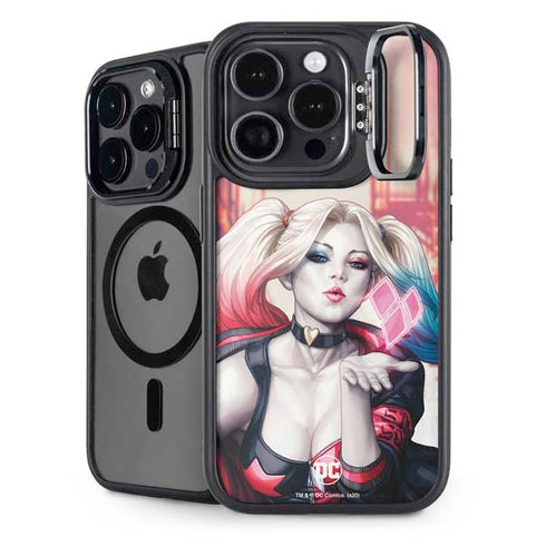 DC Comics Harley Quinn Rebirth Cover #1 Legacy Color Variant Art by Art Germ iPhone 14 Pro Kickstand Case
