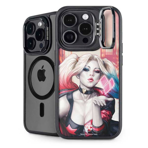 DC Comics Harley Quinn Rebirth Cover #1 Legacy Color Variant Art by Art Germ iPhone 14 Pro Max Kickstand Case