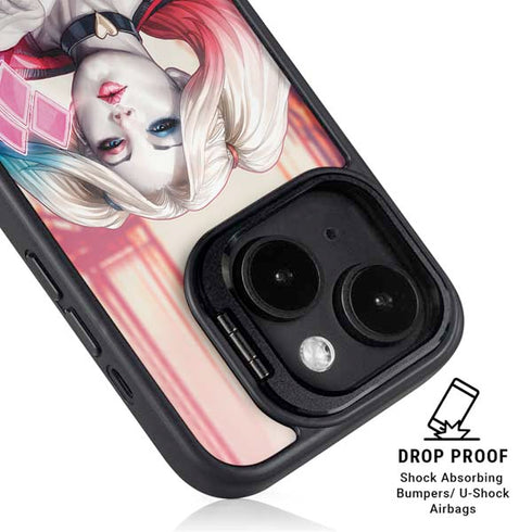 DC Comics Harley Quinn Rebirth Cover #1 Legacy Color Variant Art by Art Germ iPhone 15 Plus Kickstand Case