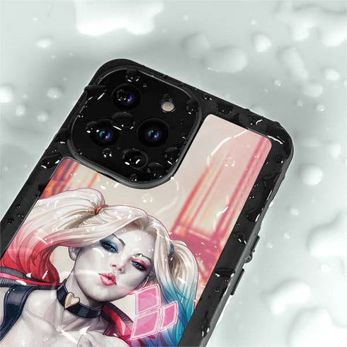DC Comics Harley Quinn Rebirth Cover #1 Legacy Color Variant Art by Art Germ iPhone 15 Pro Waterproof Case