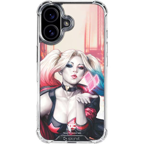 DC Comics Harley Quinn Rebirth Cover #1 Legacy Color Variant Art by Art Germ iPhone 16 Clear Case