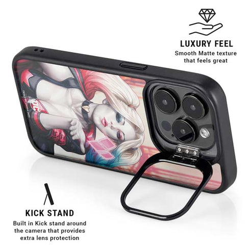 DC Comics Harley Quinn Rebirth Cover #1 Legacy Color Variant Art by Art Germ iPhone 16 Pro Kickstand Case