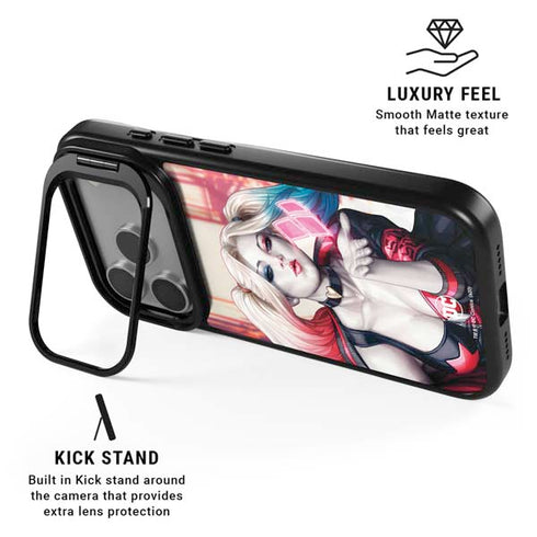 DC Comics Harley Quinn Rebirth Cover #1 Legacy Color Variant Art by Art Germ iPhone 17 Pro Kickstand Case