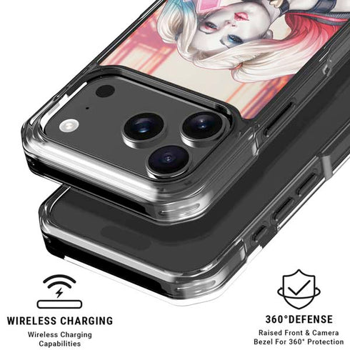 DC Comics Harley Quinn Rebirth Cover #1 Legacy Color Variant Art by Art Germ iPhone 18 Pro Clear Case