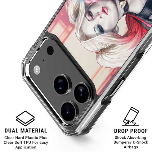 DC Comics Harley Quinn Rebirth Cover #1 Legacy Color Variant Art by Art Germ iPhone 18 Pro Clear Case